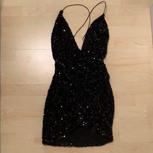 Black sequin mini dress (never worn)